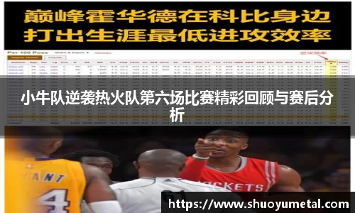 小牛队逆袭热火队第六场比赛精彩回顾与赛后分析